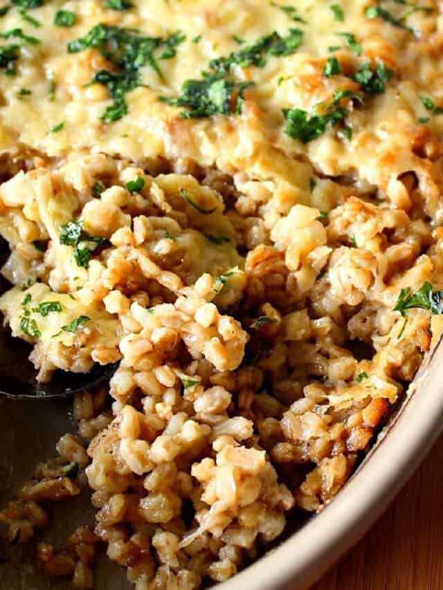 Baked Farro Casserole Recipe Kudos Kitchen by Renee