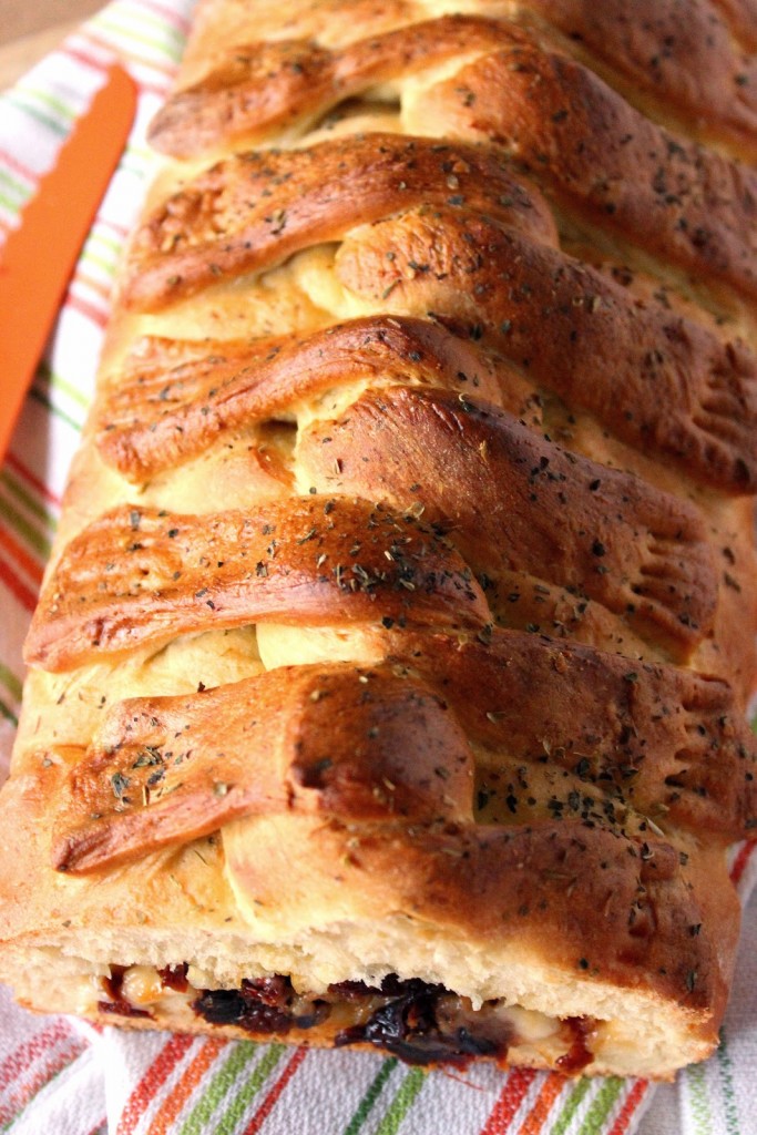 Stuffed Twisted Braided Bread / Kudos Kitchen by Renee