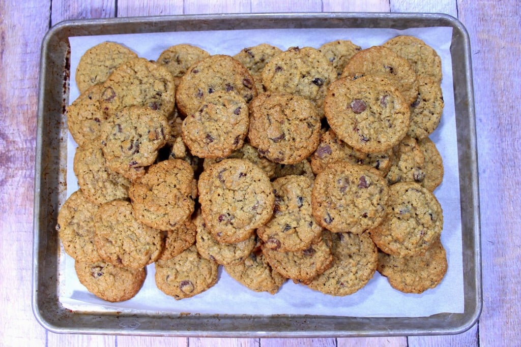 Chocolate Cherry Oatmeal Cookies Chocolate Cherry Oatmeal Cookies are the perfect cookie to satisfy your sweet tooth and still get in your daily fiber and fruit requirements...well, sort of. LOL