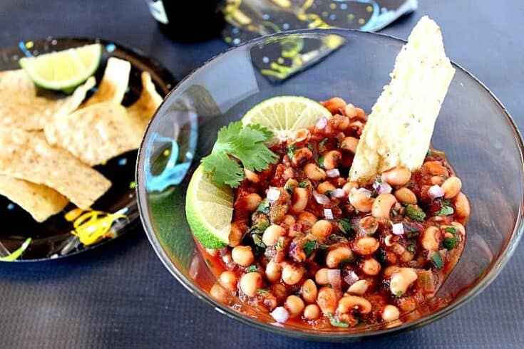 Serve this Black Eyed Pea Salsa on New Year's day and your year ahead will be filled with good luck, good health, and great taste! - kudoskitchenbyrenee.com