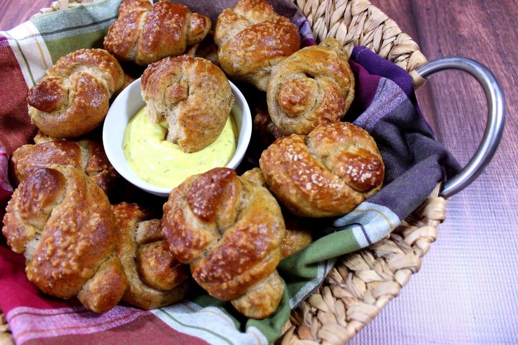  Homemade soft pretzel knots just got a whole lot tastier with the addition of whole wheat flour, beer and dill weed. What's KNOT to love?