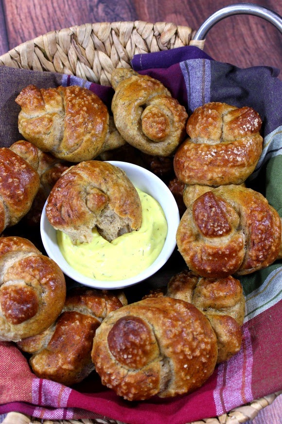  Homemade soft pretzel knots just got a whole lot tastier with the addition of whole wheat flour, beer and dill weed. What's KNOT to love?