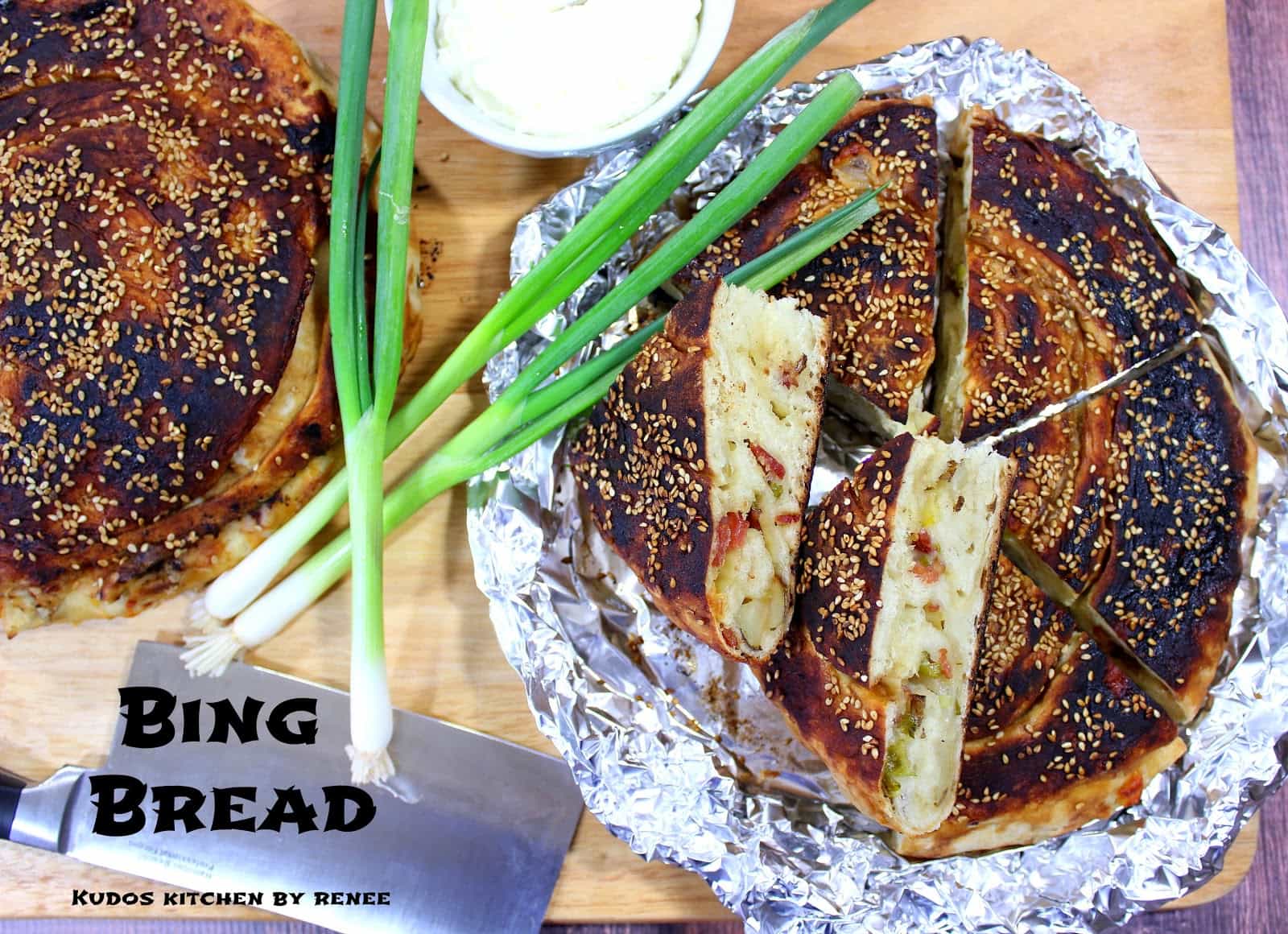 Chinese Bing Bread with Potato, Scallions, Bacon & Cheese Recipe