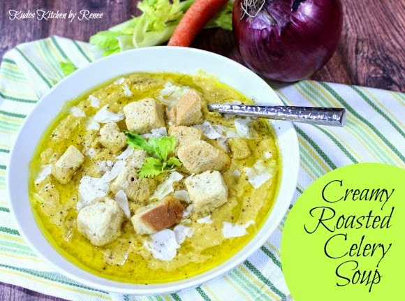 Creamy Roasted Celery Soup Recipe