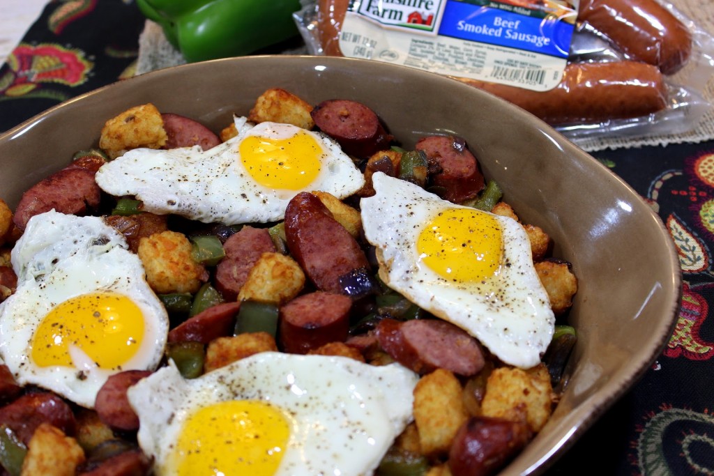 Smoke Sausage and Tater Tot Casserole Recipe