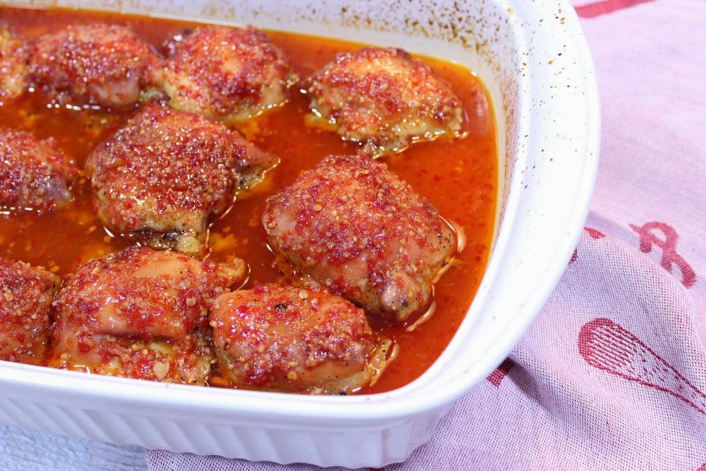 Sticky Spicy Maple Syrup Chicken is sweet, with heat. Sticky Spicy Maple Syrup Chicken Recipe - Kudos Kitchen by Renee