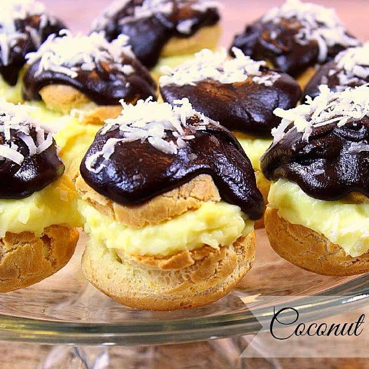 Coconut Cream Puffs Recipe Kudos Kitchen by Renee