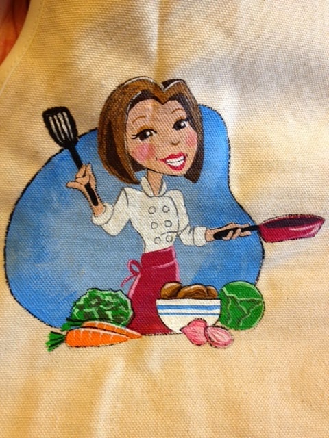 Kudos Kitchen by Renee Hand Painted Logo Apron Kudos Kitchen by Renee Hand Painted Logo Apron