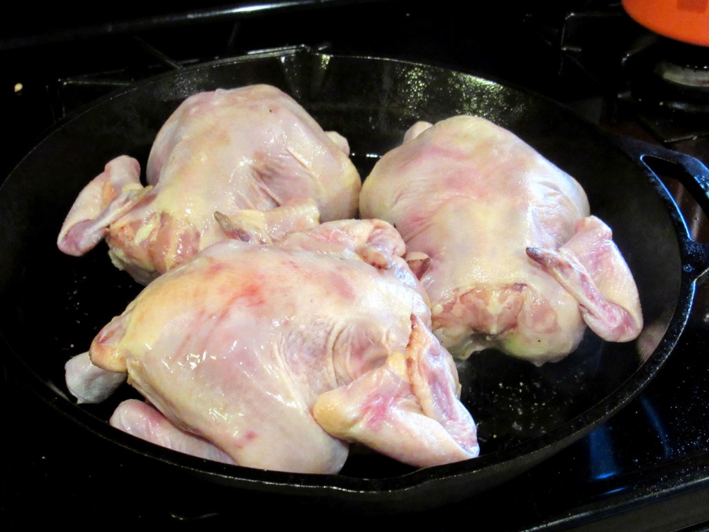 Skillet Roasted Cornish Hens with Lemon