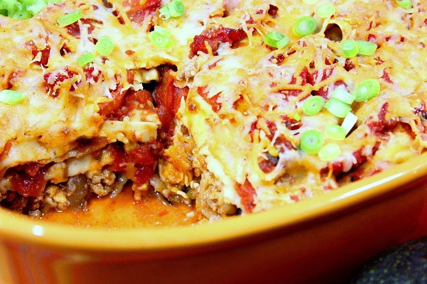 Turkey Taco Lasagna