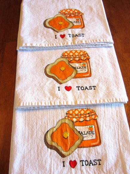 I love toast. Hand painted tea towels - Kudos Kitchen Paints - www.etsy.com/shop/kudoskitchenpaints Hand Painted Marmalade Tea Towels - Kudos Kitchen Paints