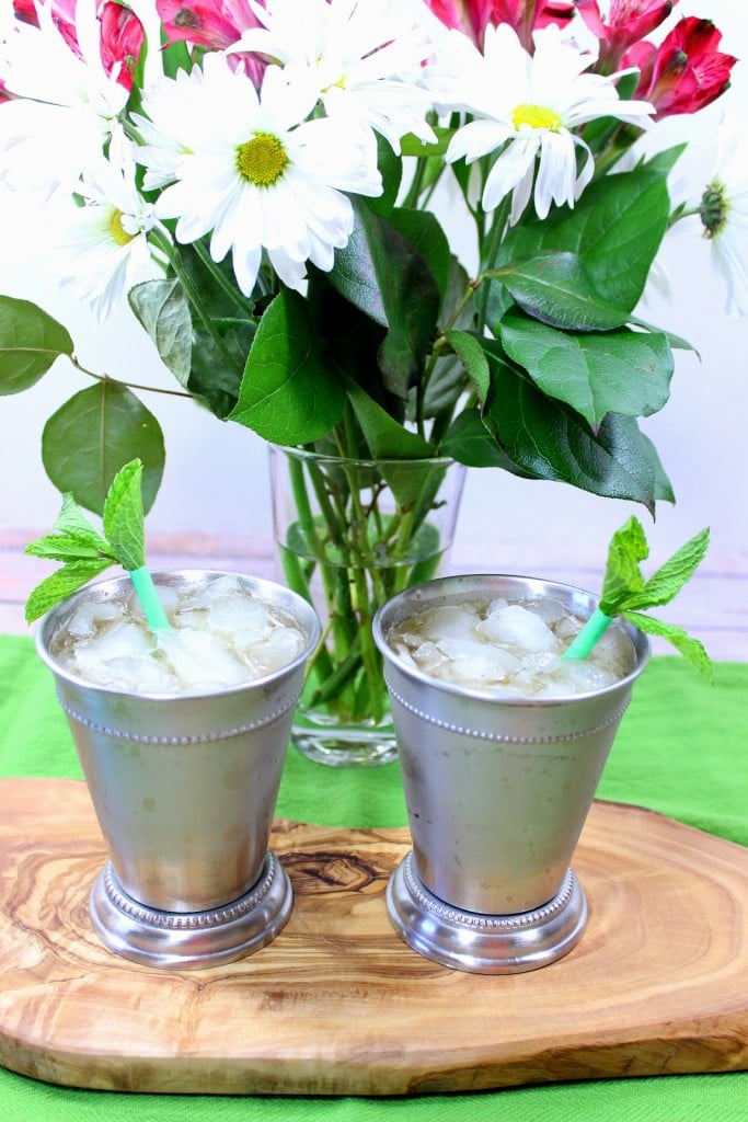 Non-Traditional Coconut Palm Sugar Mint Julep - www.kudoskitchenbyrenee.com https://www.kudoskitchenbyrenee.com///2015/05/non-traditional-coconut-palm-sugar-mint-julep/