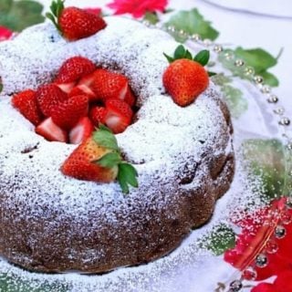 Old-Fashioned Strawberry Rhubarb Bundt Cake - kudoskitchenbyrenee.com
