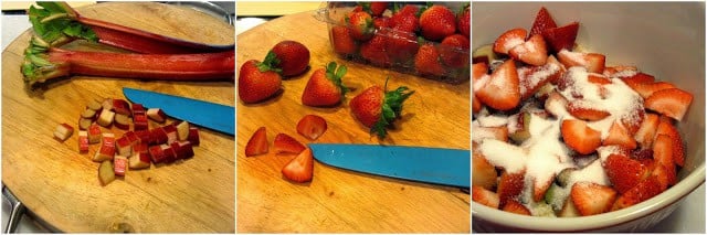 How to make old fashined strawberry rhubarb bundt cake 1
