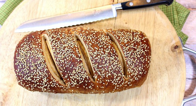 Whole Wheat Dijon Pretzel Bread - kudoskitchenbyrenee.com