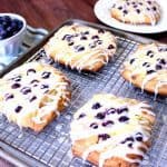 Blueberry Cheese Danish Recipe with Homemade Pastry - kudoskitchenbyrenee.com
