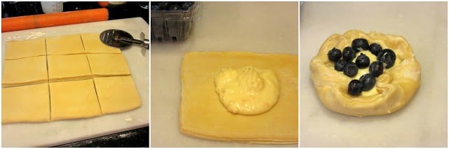 How to make homemade blueberry cheese danish photo tutorial.