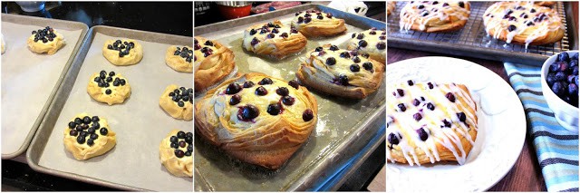 How to make homemade blueberry cheese danish photo tutorial.