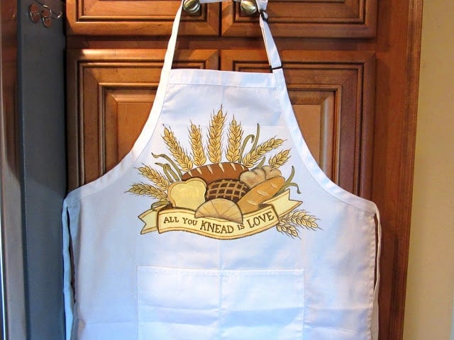 Bread Bakers Hand Painted Apron