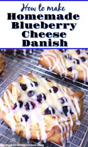 Homemade Blueberry Cheese Danish - Kudos Kitchen by Renee