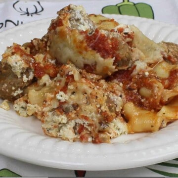 Slow Cooker Meatball Lasagna - kudoskitchenbyrenee.com