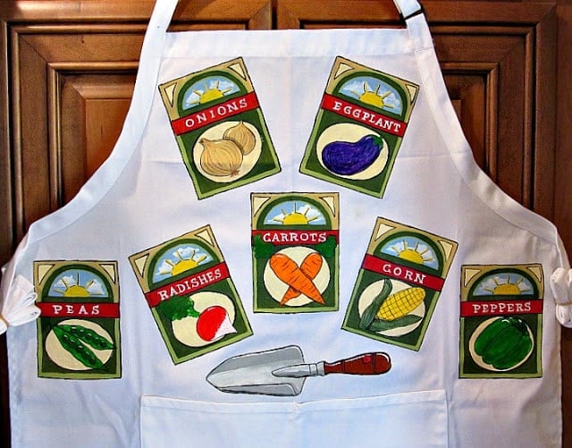 Garden Seed Packet Apron