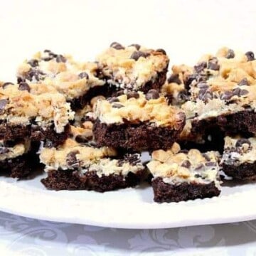 Magic Coconut Brownie Bars with Macadamia Nuts - www.kudoskitchenbyrenee.com