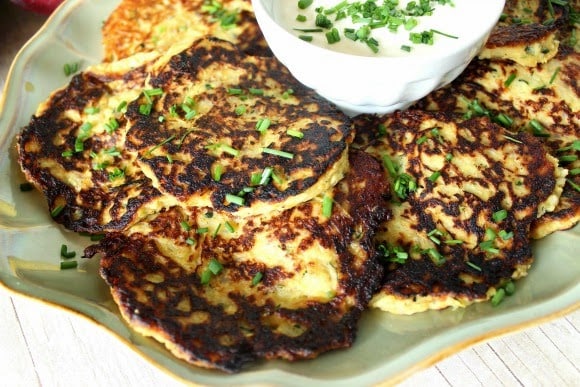 Spaghetti Squash and Zucchini Pancakes