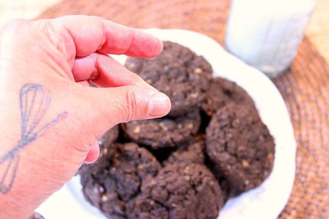 Choco-Oat Toffee Chip Cookies