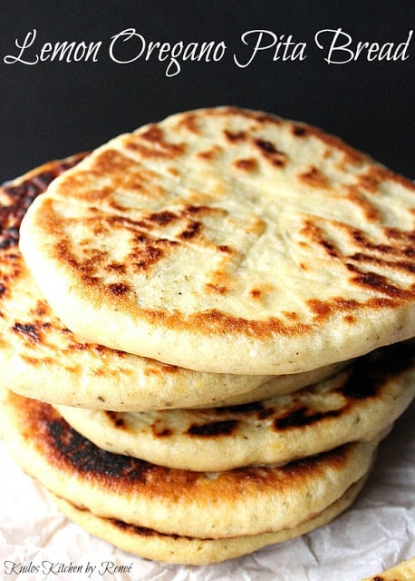 Lemon Oregano Pita Bread