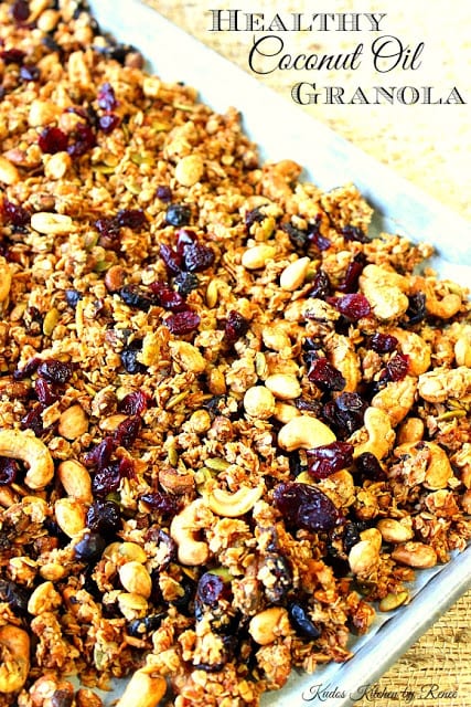 Healthy Coconut Oil Granola