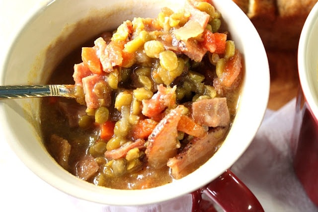 Slow-Cooker Split Pea Soup with Ham