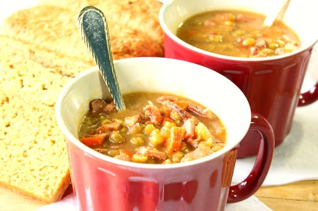 Slow-Cooker Split Pea Soup with Ham