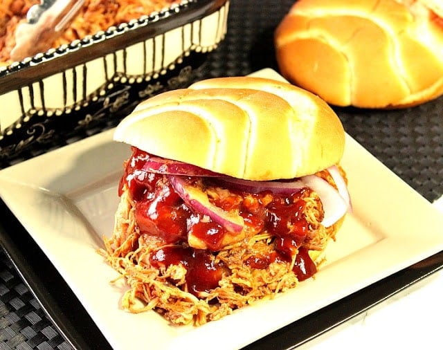Slow-Cooker BBQ Pulled Chicken Sandwiches