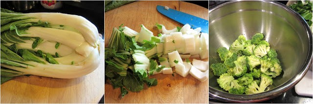 Making Beef and Bok Choy