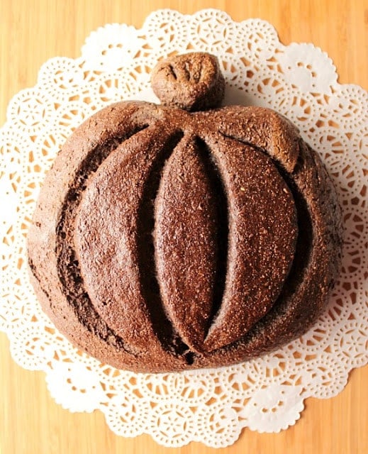 Dark Rye Pumpkin Yeast Bread