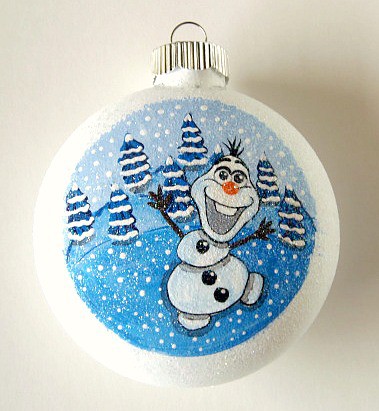 Olaf Hand Painted Ornament - www.etsy.com/shop/kudoskitchenpaints Olaf Hand Painted Ornament