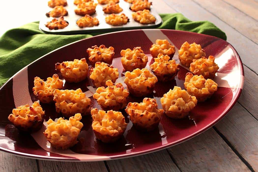 ham, macaroni with cheese appetizer bites