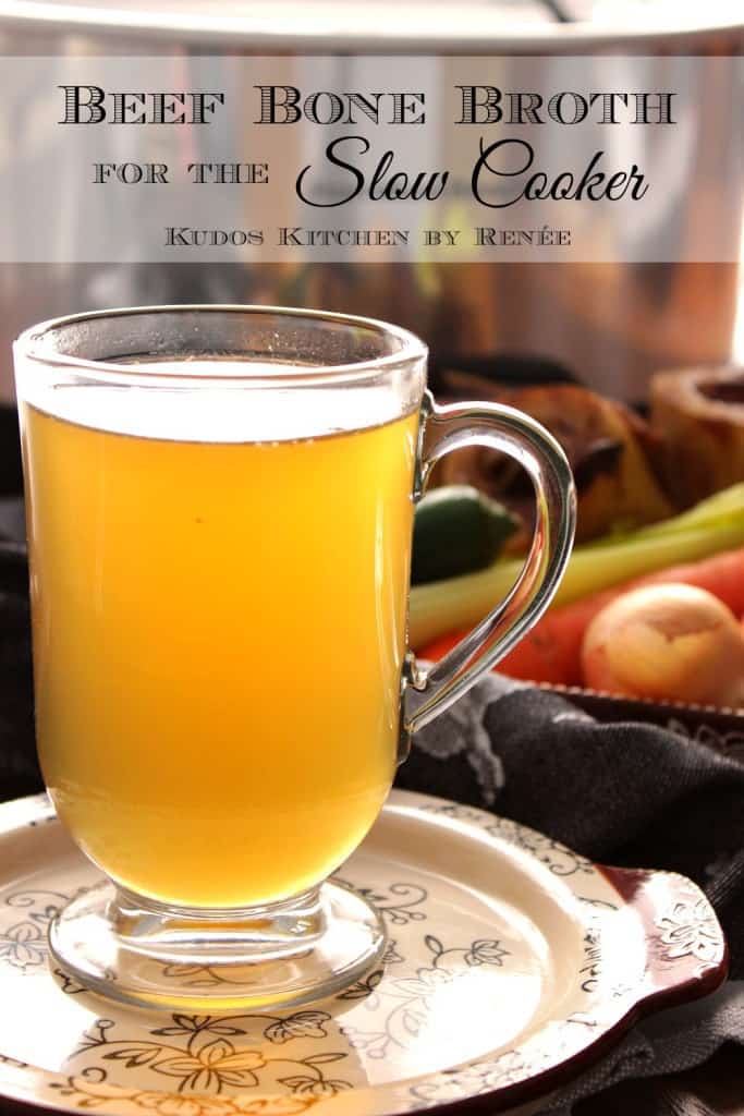 Homemade beef bone broth is easy to make and so healthy for you.