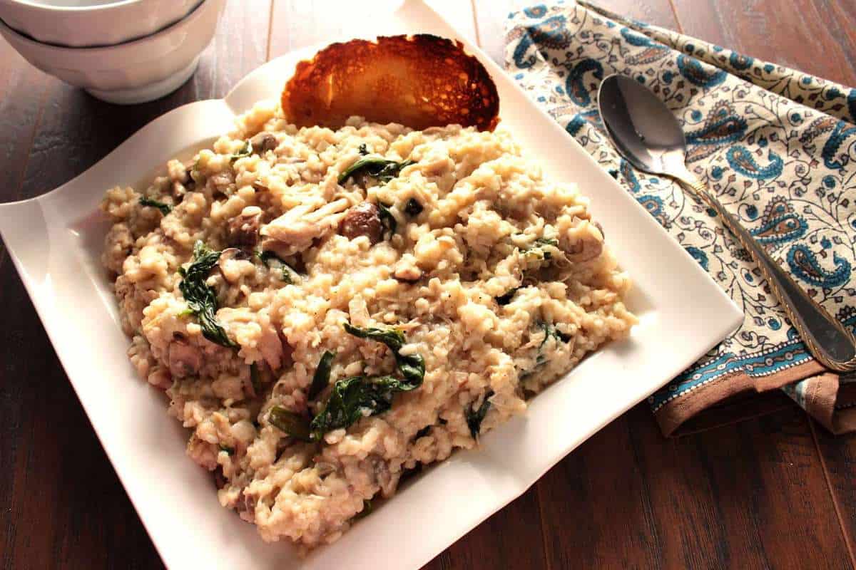 comforting creamy mascarpone chicken risotto