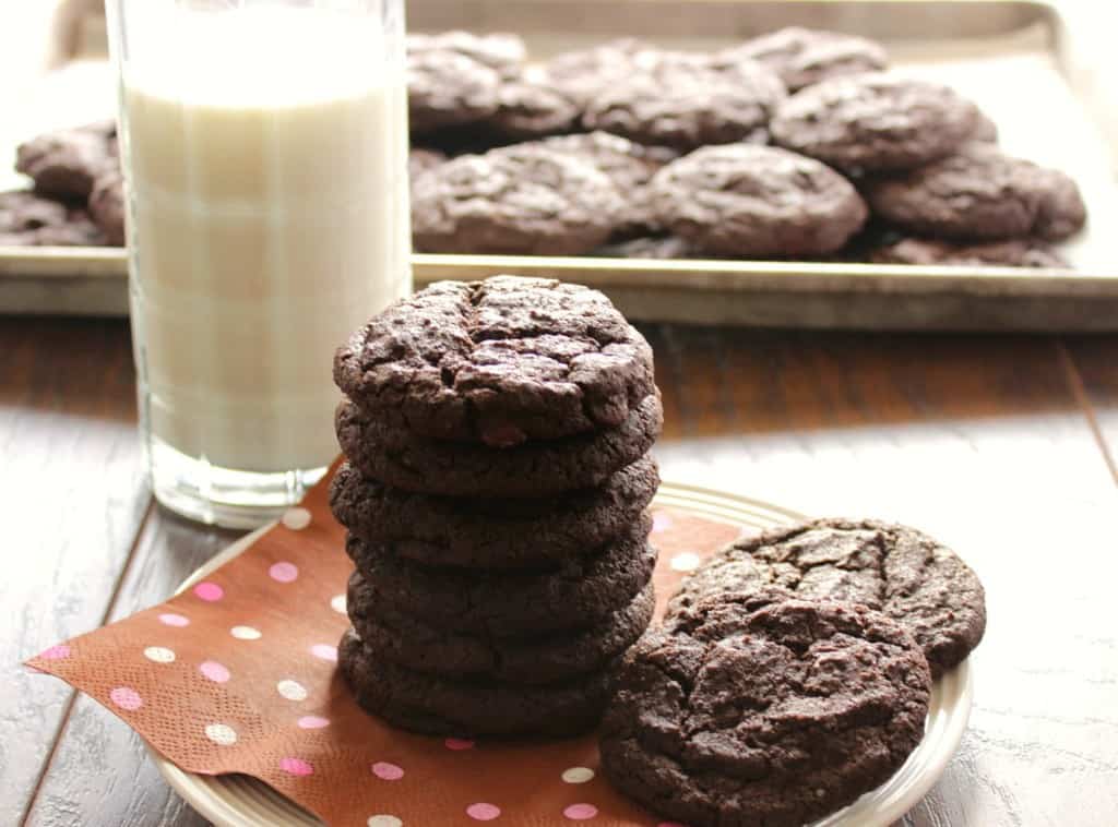 Chocolate Malted Chip Cookies