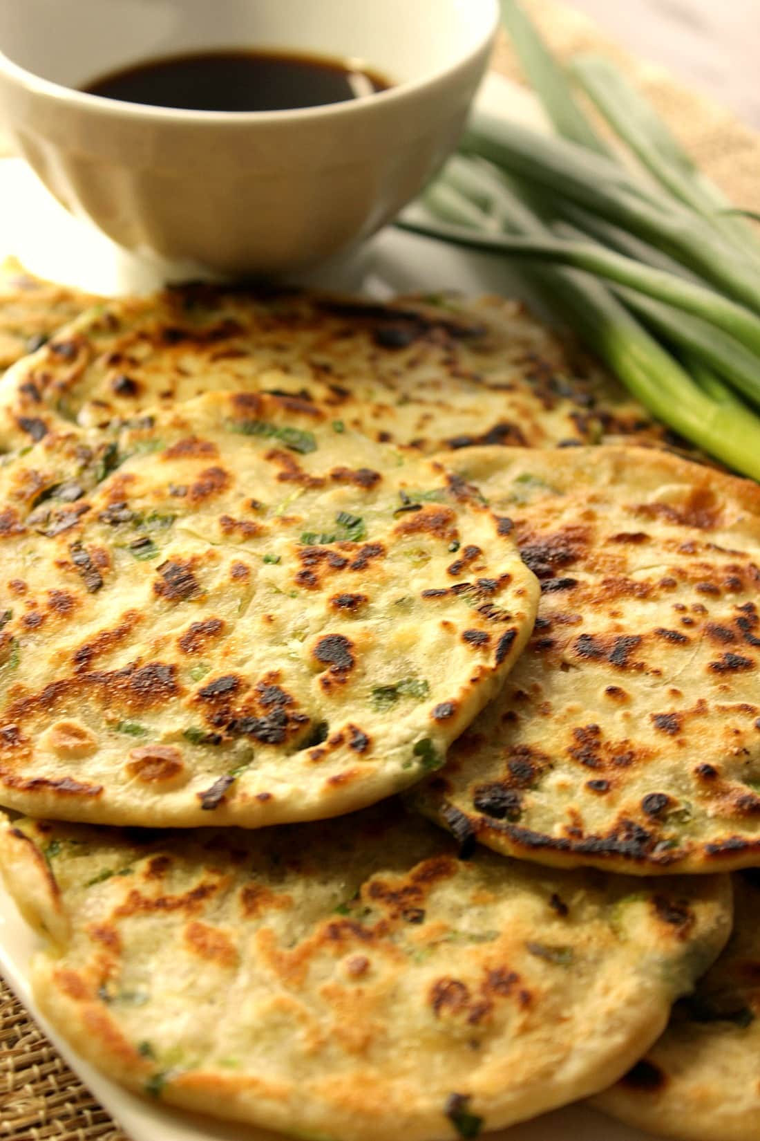 Savory Scallion Pancakes Recipe Kudos Kitchen by Renee