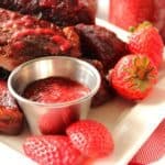 Sriracha BBQ Sauce with Strawberries