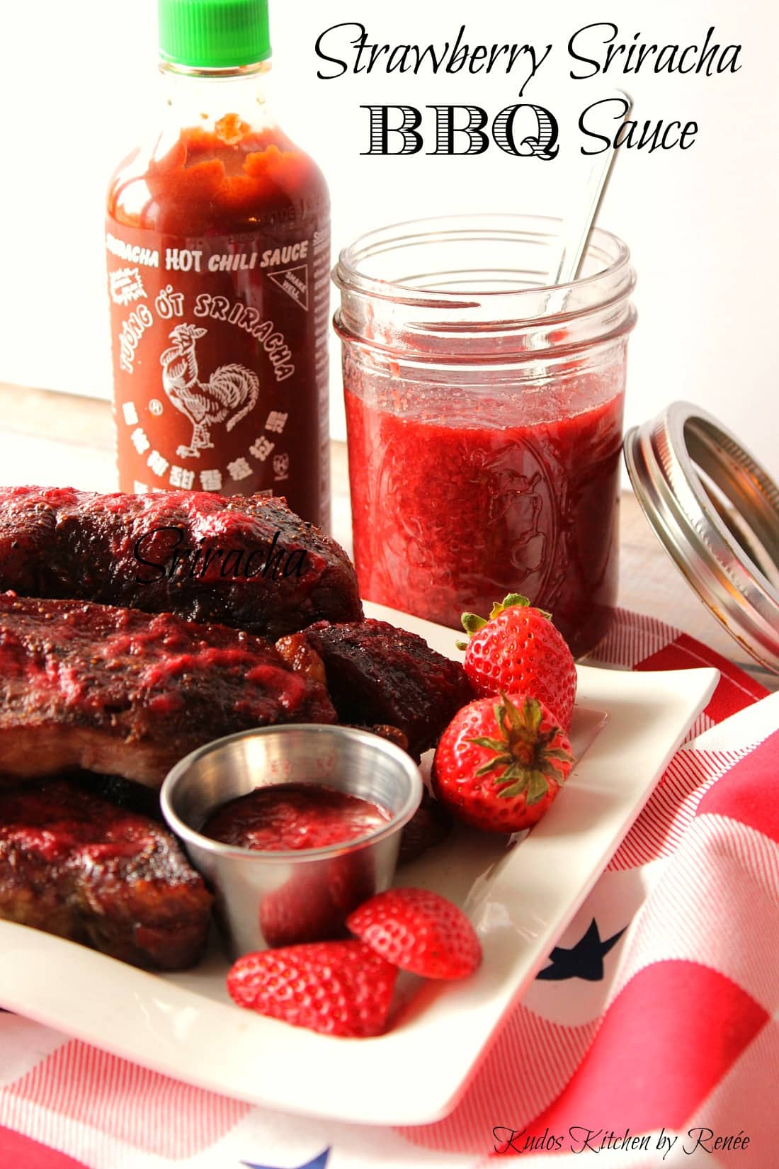 Fresh and Zippy Strawberry Sriracha BBQ Sauce Recipe