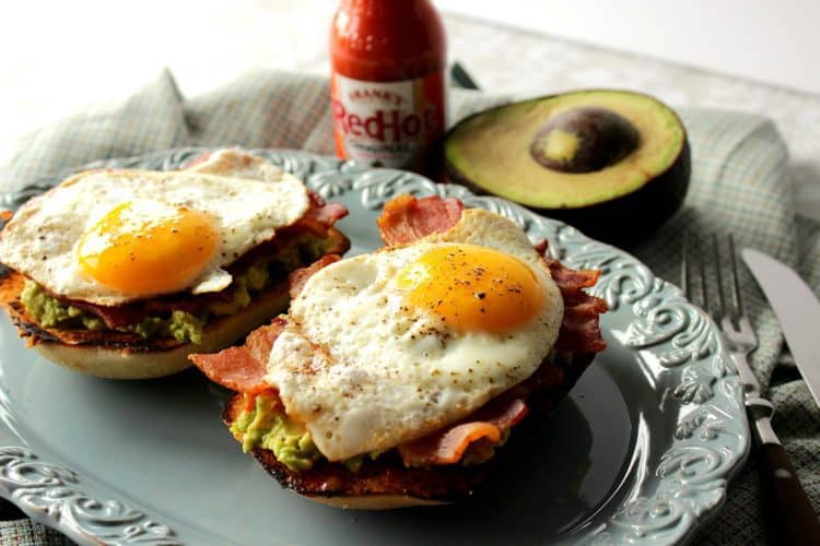 Avocado Toast With Bacon And Egg Kudos Kitchen By Renee