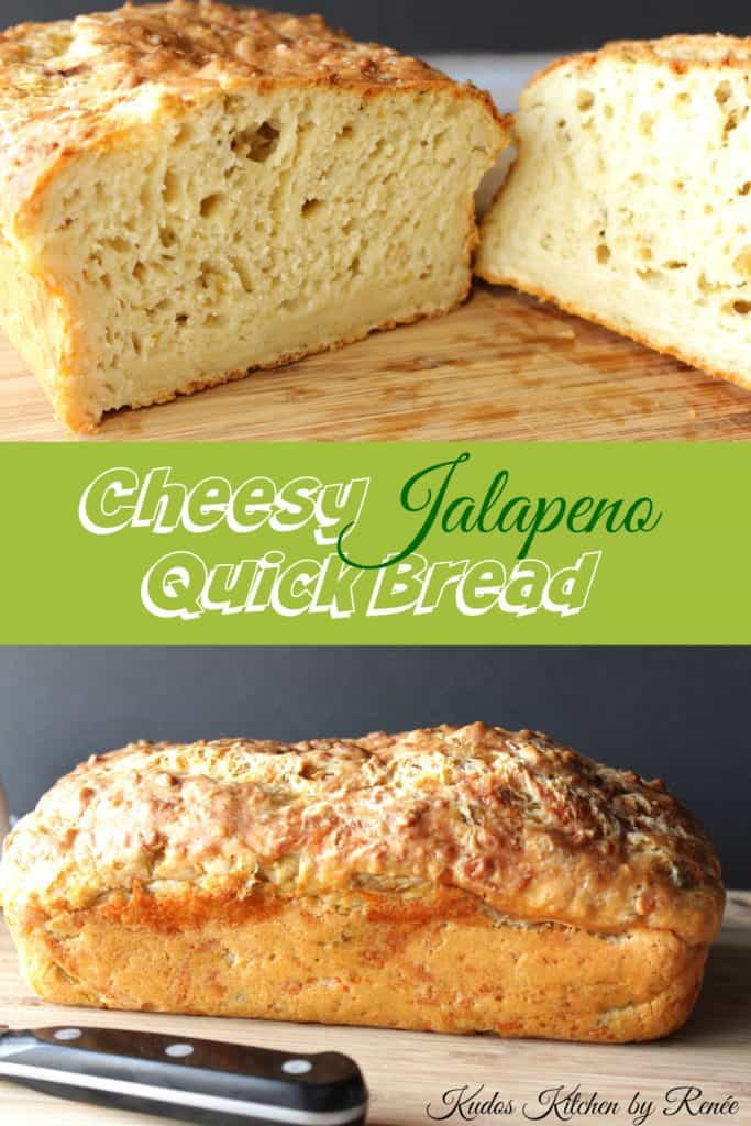 Quick bread with cheese and peppers