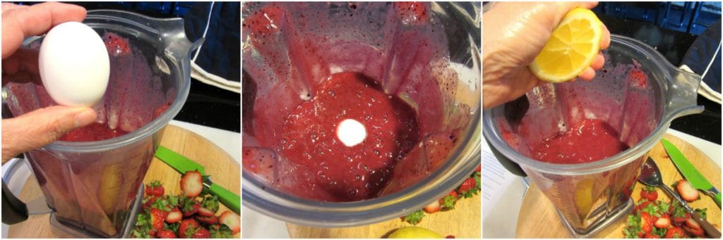 Adding simple syrup to Mixed Berry Sorbet