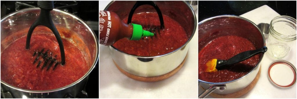 Strawberry Sriracha BBQ Sauce photo tutorial.