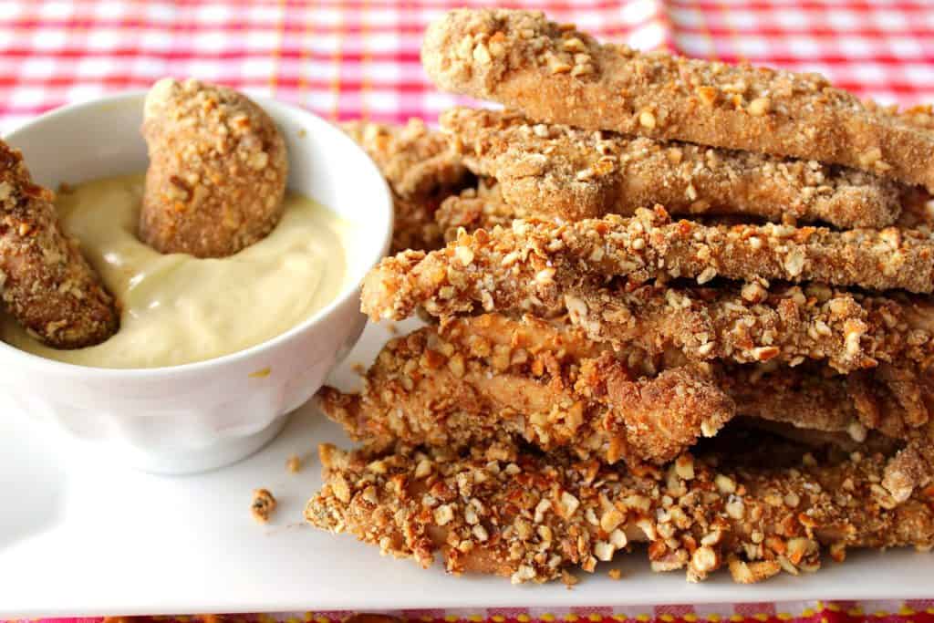 Chicken Tenders with Pretzel Coating