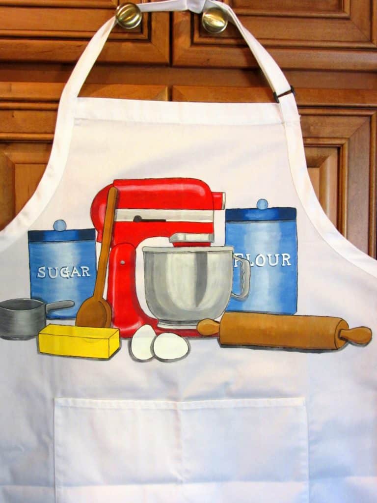 Kitchen Aid Hand Painted Apron - Kudos Kitchen Paints on Etsy